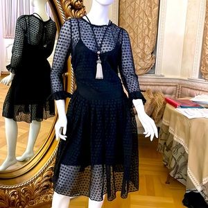 COPY - This elegant stunning stretchy all lace back zipper dress by D&G